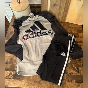 Girls small adidas set